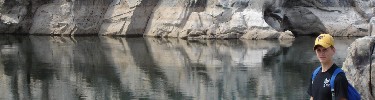 Photo of visitor along the Billy Goat Trail